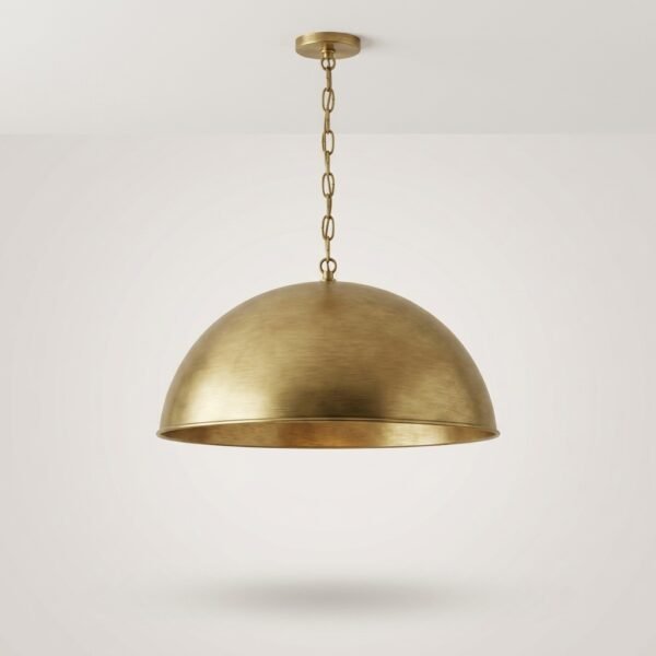 Handmade Brass Dome Pendant Ceiling Light by Microry