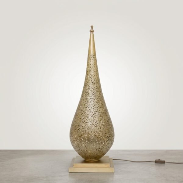 Handmade Slim Flame Moroccan Filigree Floor Lamp