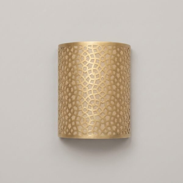 Handmade Mahbub Brass & Parchment Wall Light